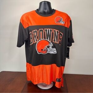 NFL Team Apparel Cleveland Browns‎ Football Jersey Men’s Large Nwt Stitched Logo
